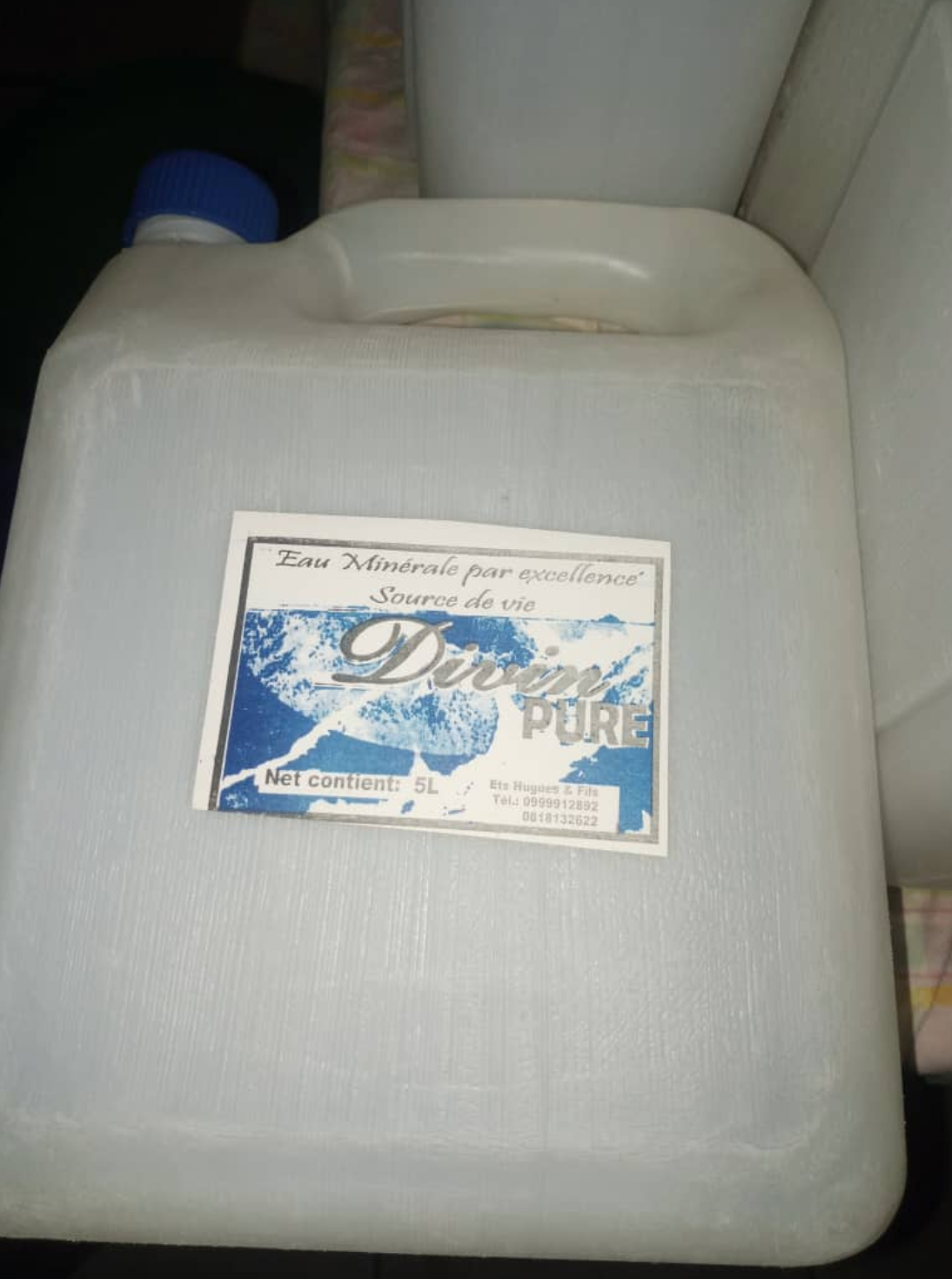 A sachet of purified drinking water